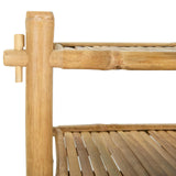 vidaXL Schoenrek met plank Naturel 4-niveaus Bamboe