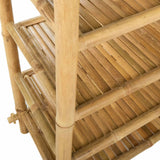 vidaXL Schoenrek met plank Naturel 4-niveaus Bamboe
