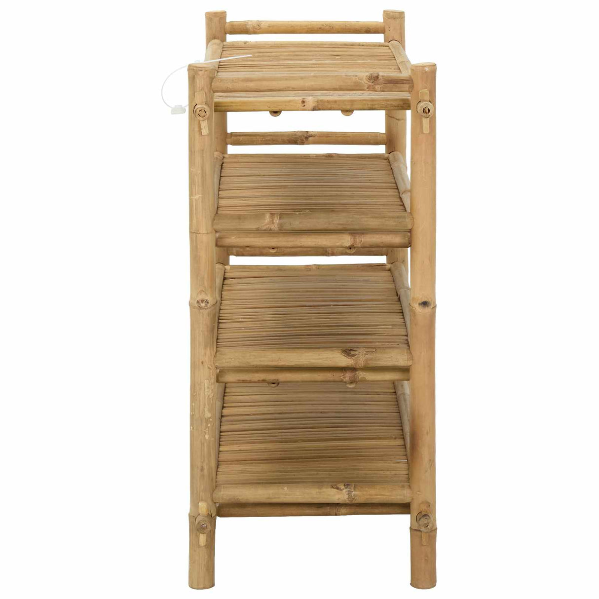 vidaXL Schoenrek met plank Naturel 4-niveaus Bamboe