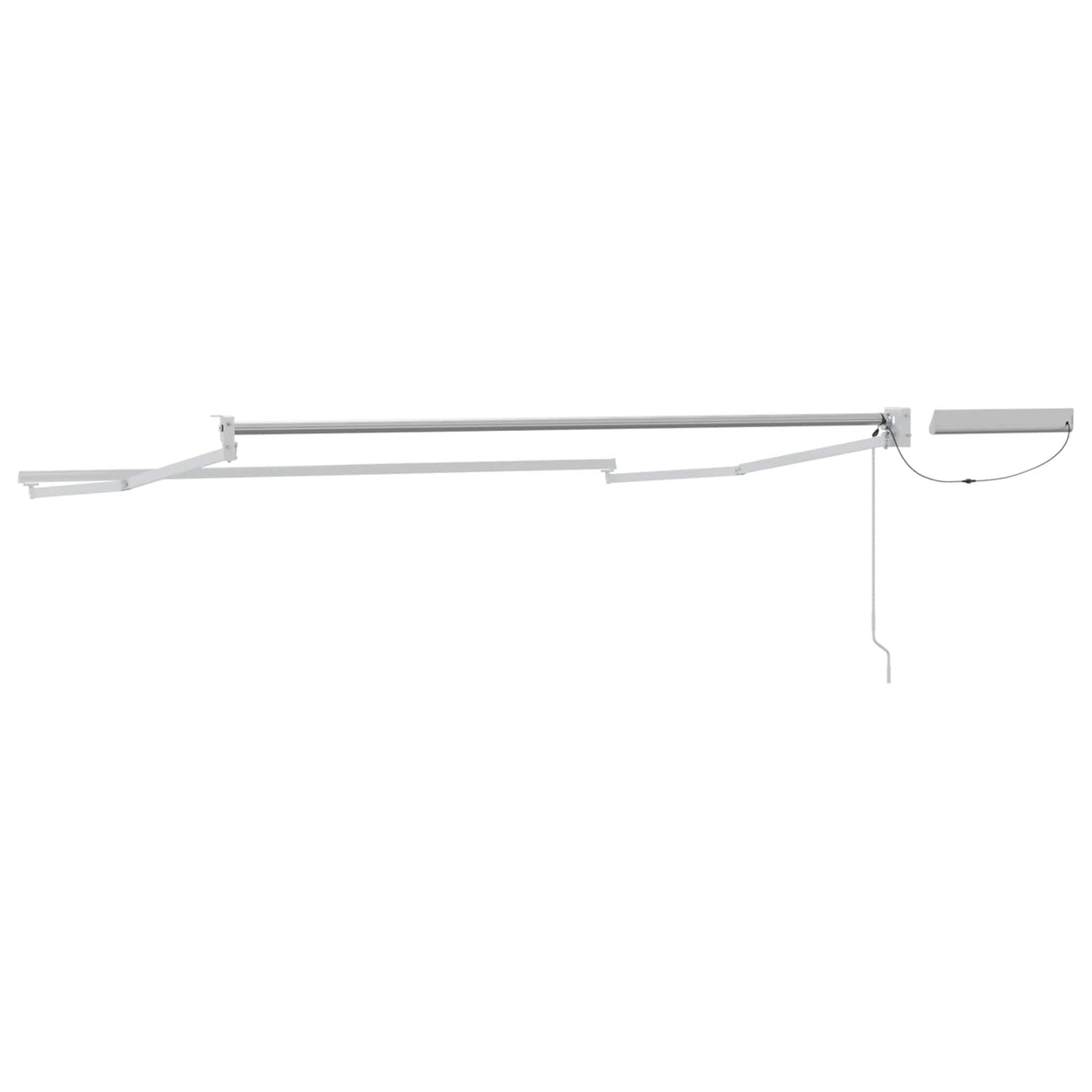 vidaXL Store banne électrique rétractable Cadre blanc 2,5 x 2 m Acier