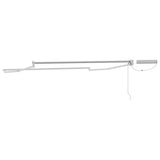 vidaXL Store banne électrique rétractable Cadre blanc 2,5 x 2 m Acier