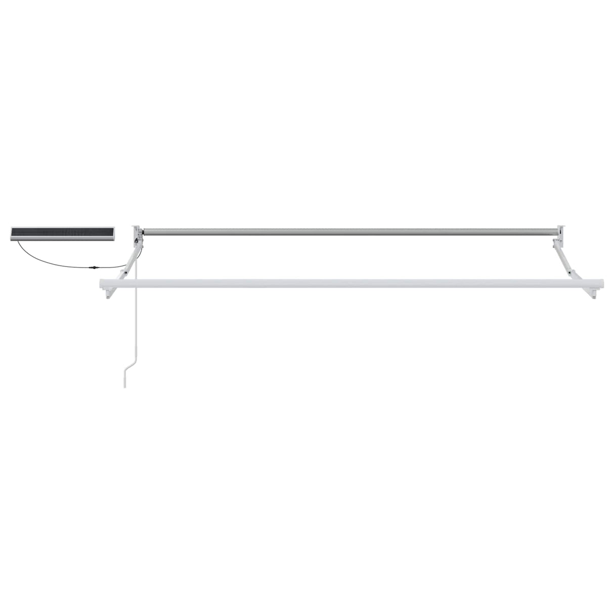 vidaXL Store banne électrique rétractable Cadre blanc 2,5 x 2 m Acier