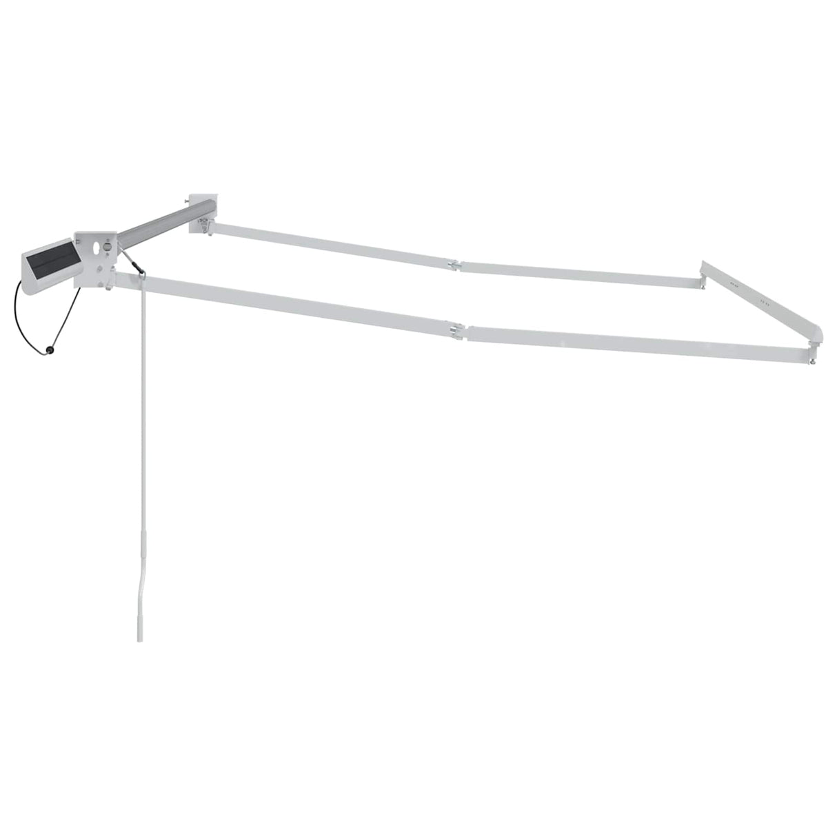 vidaXL Store banne électrique rétractable Cadre blanc 2,5 x 2 m Acier