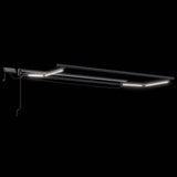 vidaXL Handbediende luifel met LED's Antraciet 3 x 2,5 m Aluminium