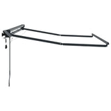 vidaXL Handbediende luifel met LED's Antraciet 3 x 2,5 m Aluminium