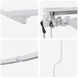 vidaXL Electric Awning Frame with LEDs White 2.5 x 2 m Aluminium