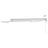 vidaXL Electric Awning Frame with LEDs White 2.5 x 2 m Aluminium