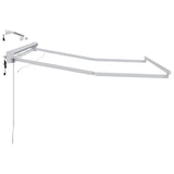 vidaXL Electric Awning Frame with LEDs White 2.5 x 2 m Aluminium