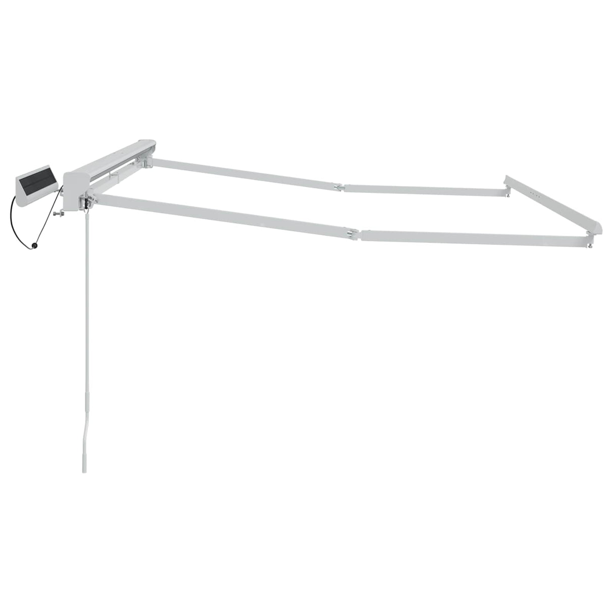 vidaXL Elektrisch Uittrekbaar Markies Frame Wit 2,5 x 2 m Staal
