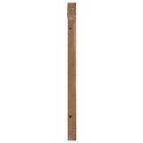 vidaXL Hoofdbord Wandgemonteerd Naturel 120 cm Massief Teakhout