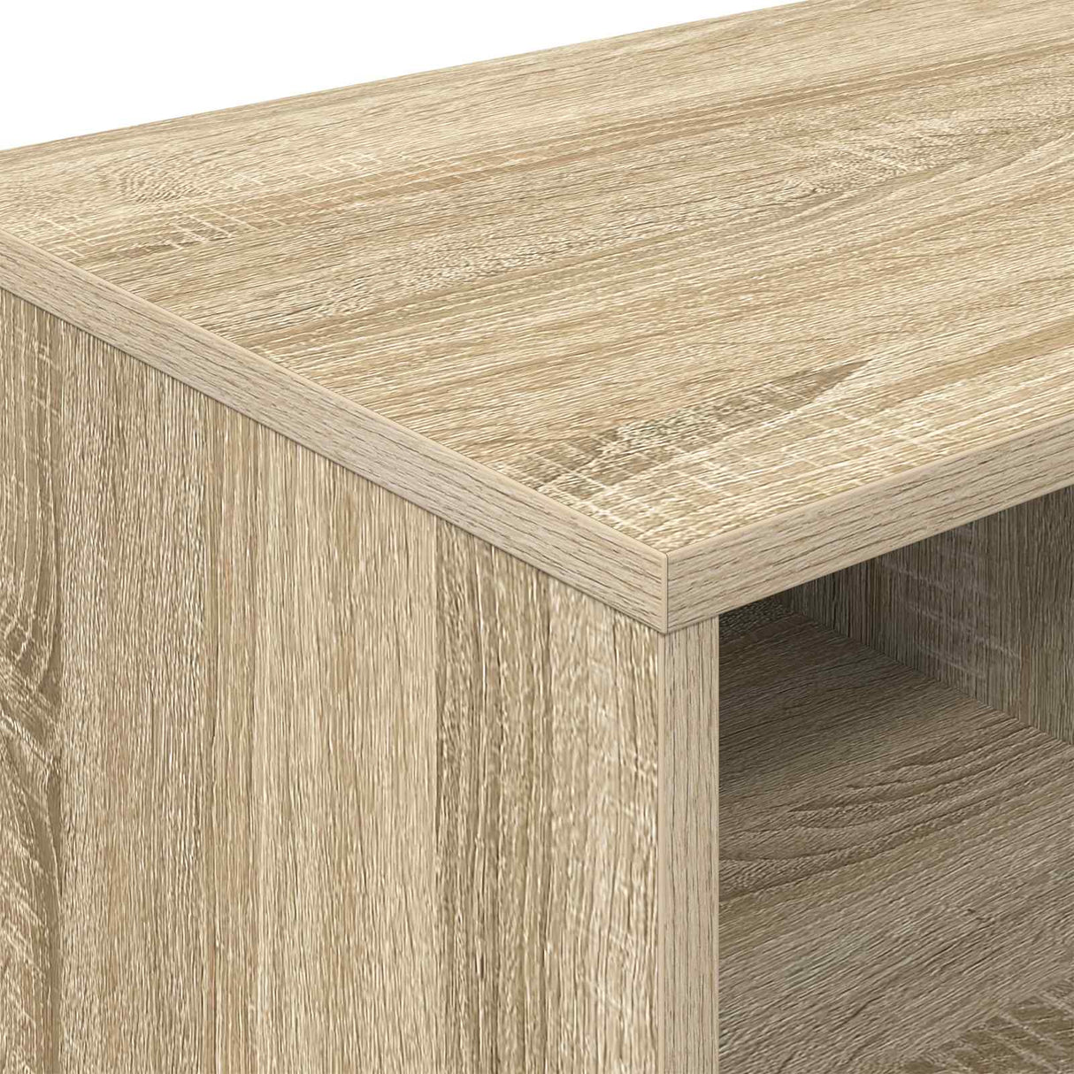 vidaXL Table de chevet avec étagère 2 pcs Chêne Sonoma 66 x 33 x 48 cm Bois d'ingénierie