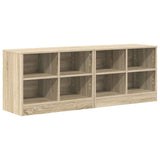 vidaXL Table de chevet avec étagère 2 pcs Chêne Sonoma 66 x 33 x 48 cm Bois d'ingénierie