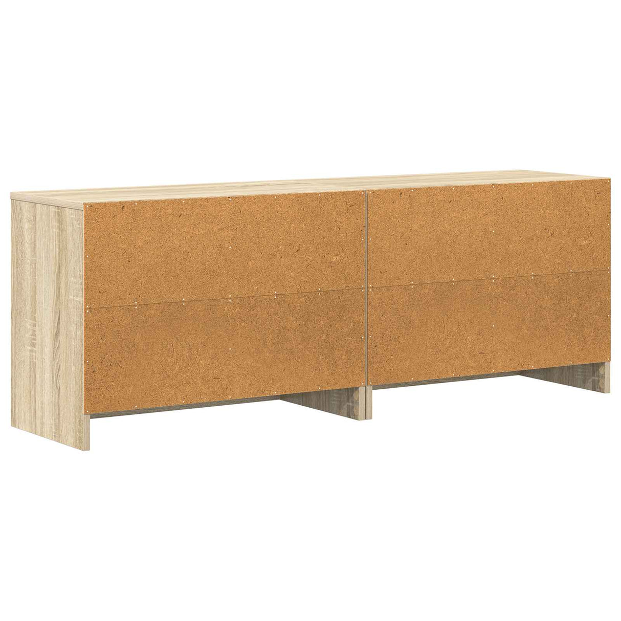 vidaXL Table de chevet avec étagère 2 pcs Chêne Sonoma 66 x 33 x 48 cm Bois d'ingénierie