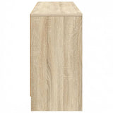 vidaXL Table de chevet avec étagère 2 pcs Chêne Sonoma 66 x 33 x 48 cm Bois d'ingénierie