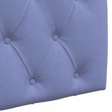 vidaXL Tête de lit suspendue Jean bleu 90 x 55 x 7 cm Tissu