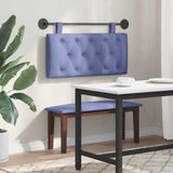 vidaXL Tête de lit suspendue Jean bleu 90 x 55 x 7 cm Tissu