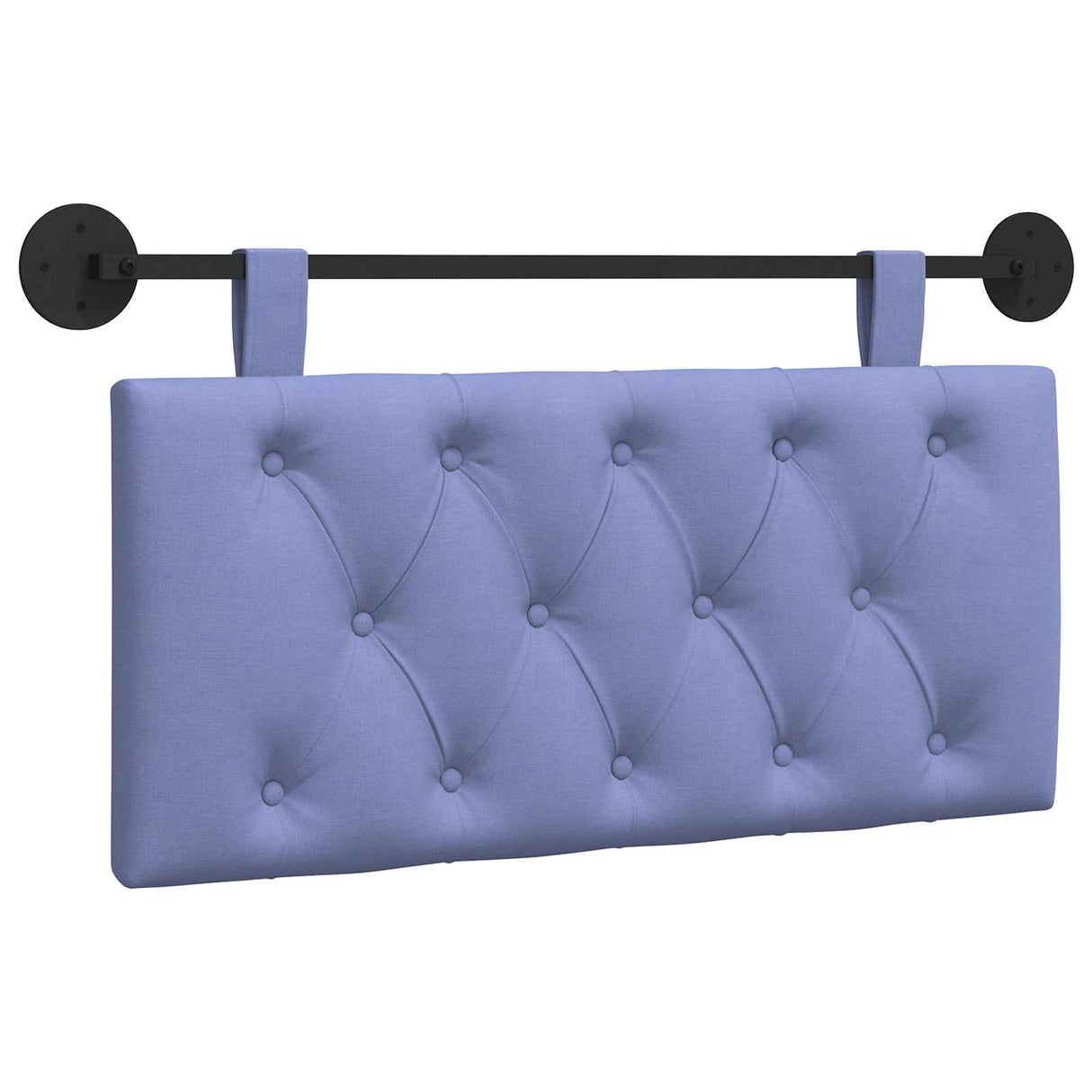 vidaXL Tête de lit suspendue Jean bleu 90 x 55 x 7 cm Tissu