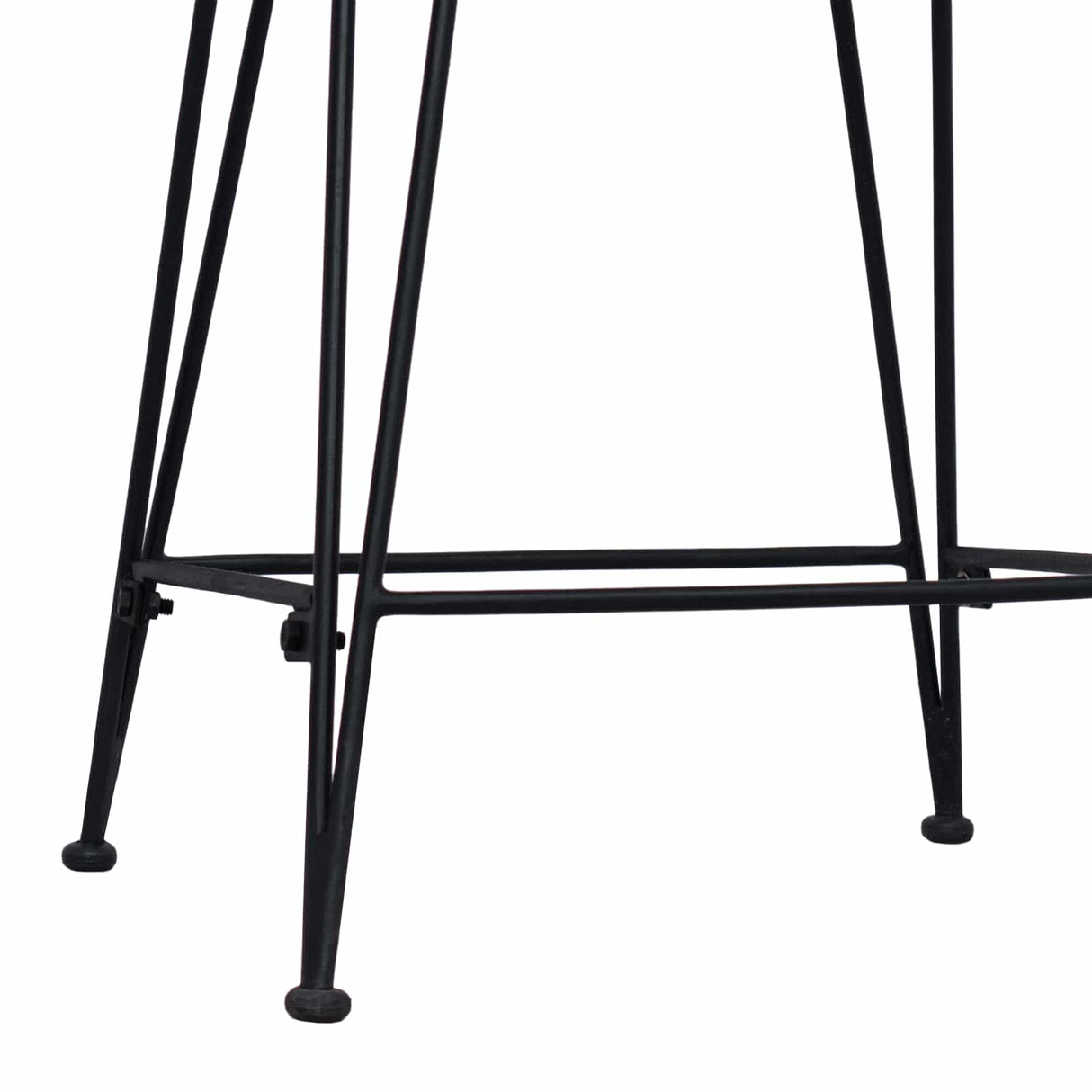 vidaXL Barkruk 2 pcs Naturel 44 x 45 x 76 cm Riet en Staal