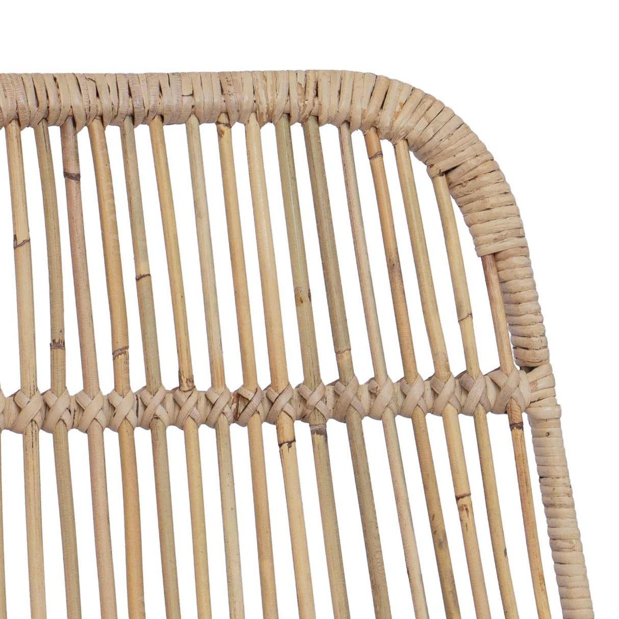 vidaXL Barkruk 2 pcs Naturel 44 x 55 x 109 cm Riet en Staal
