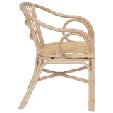 vidaXL Stacking Chair Natural 58 x 60 x 81 cm Rattan