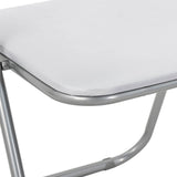 vidaXL Folding chair 2 pcs Black and Grey 48 x 43.5 x 81 cm