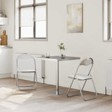 vidaXL Folding chair 2 pcs Black and Grey 48 x 43.5 x 81 cm