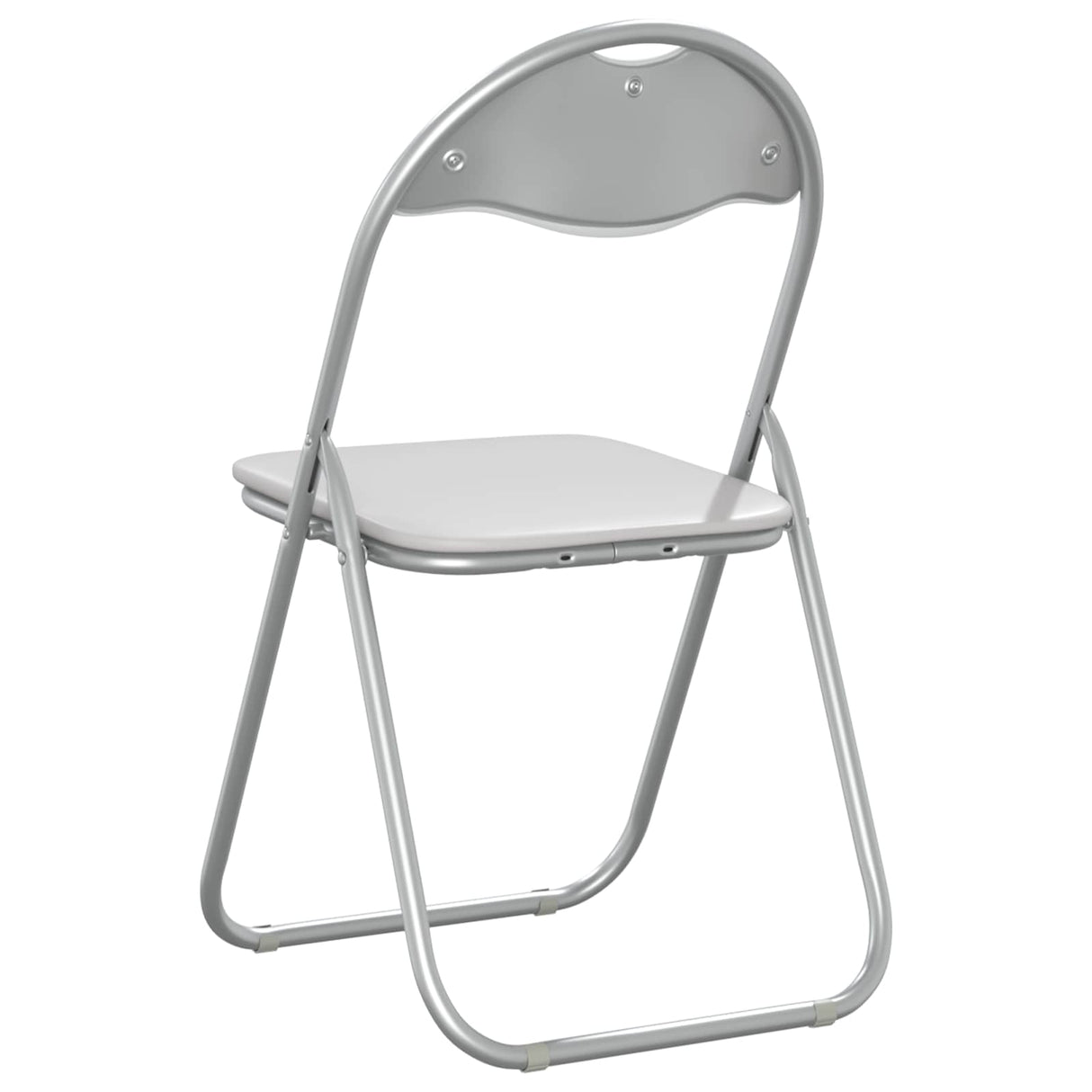vidaXL Folding chair 2 pcs Black and Grey 48 x 43.5 x 81 cm