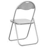 vidaXL Folding chair 2 pcs Black and Grey 48 x 43.5 x 81 cm