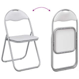 vidaXL Folding chair 2 pcs Black and Grey 48 x 43.5 x 81 cm