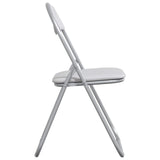 vidaXL Folding chair 2 pcs Black and Grey 48 x 43.5 x 81 cm