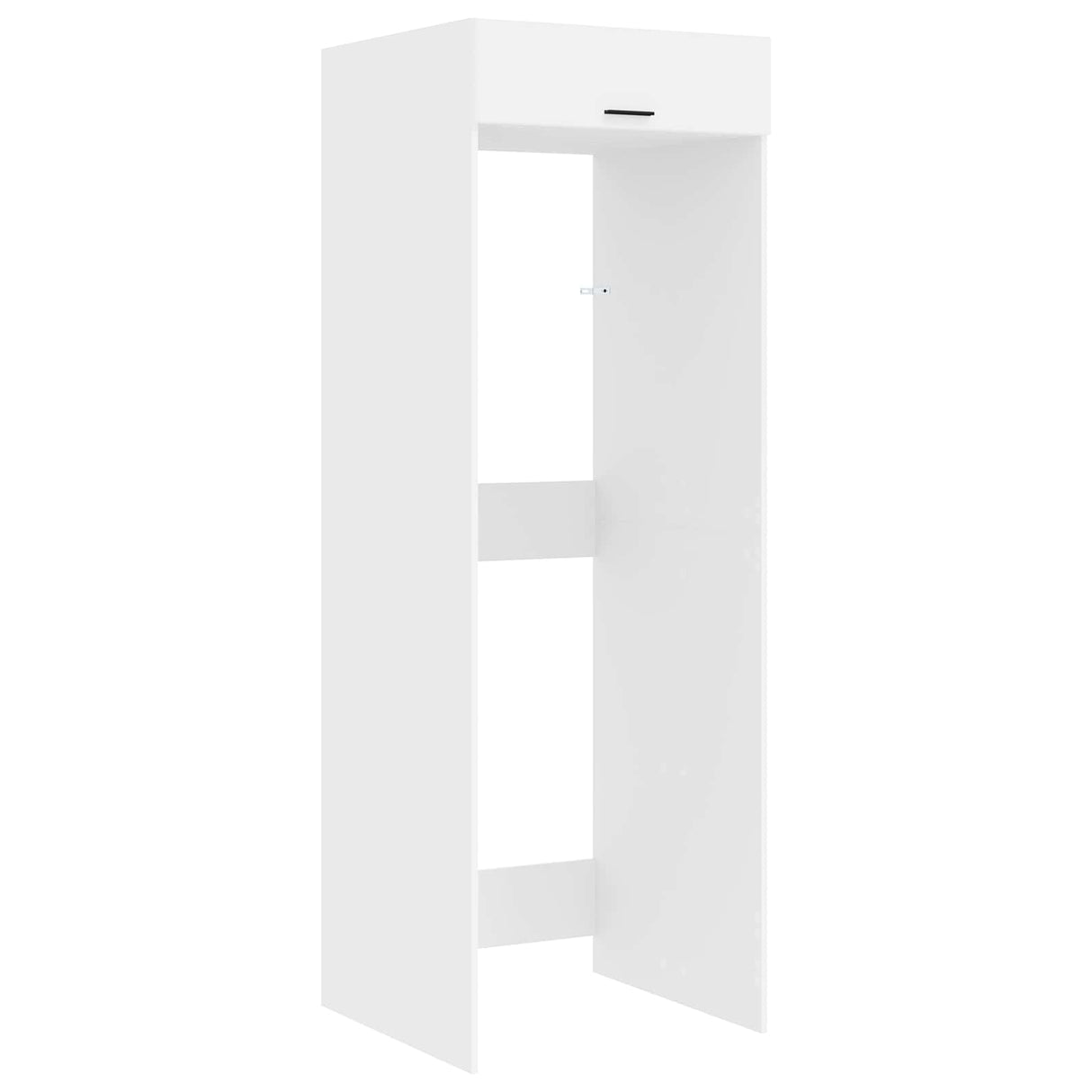 vidaXL Commode Lazette avec rangement 2 pcs Blanc Bois d'ingénierie