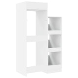 vidaXL Commode Lazette avec rangement 2 pcs Blanc Bois d'ingénierie