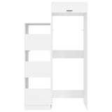 vidaXL Commode Lazette avec rangement 2 pcs Blanc Bois d'ingénierie