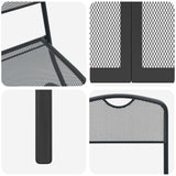 vidaXL Ensemble de mobilier d'extérieur 5 pcs Fer et Acier Anthracite