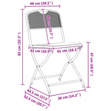vidaXL Ensemble de mobilier d'extérieur 5 pcs Fer et Acier Anthracite