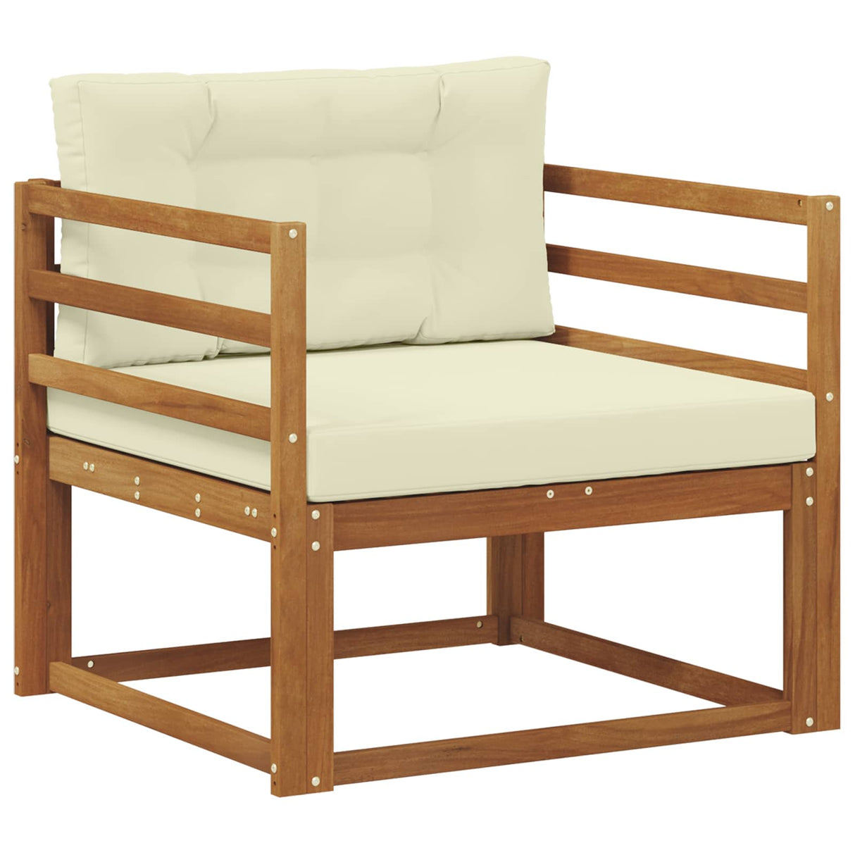 vidaXL Buiten Midden Sofa Massief Acacia Hout Naturel