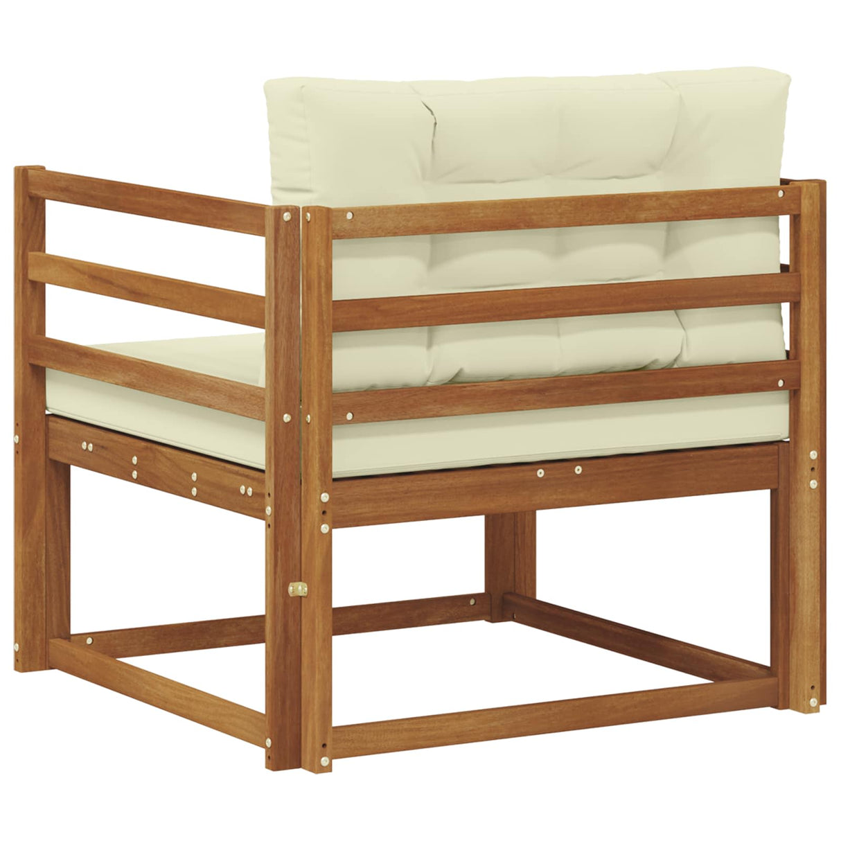 vidaXL Buiten Midden Sofa Massief Acacia Hout Naturel