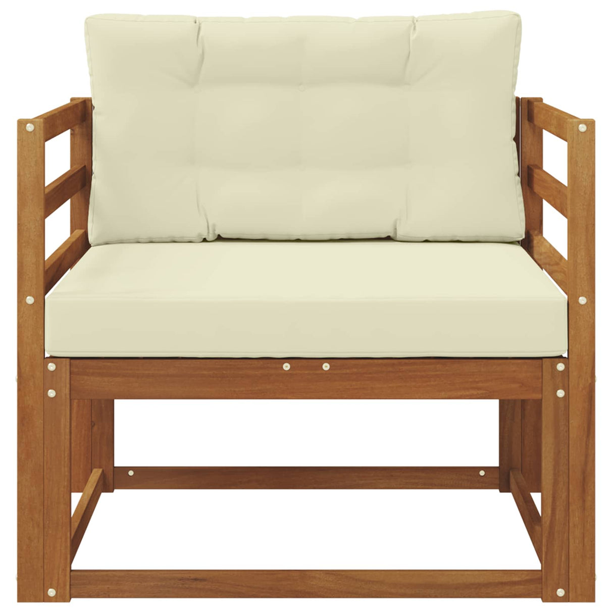 vidaXL Buiten Midden Sofa Massief Acacia Hout Naturel