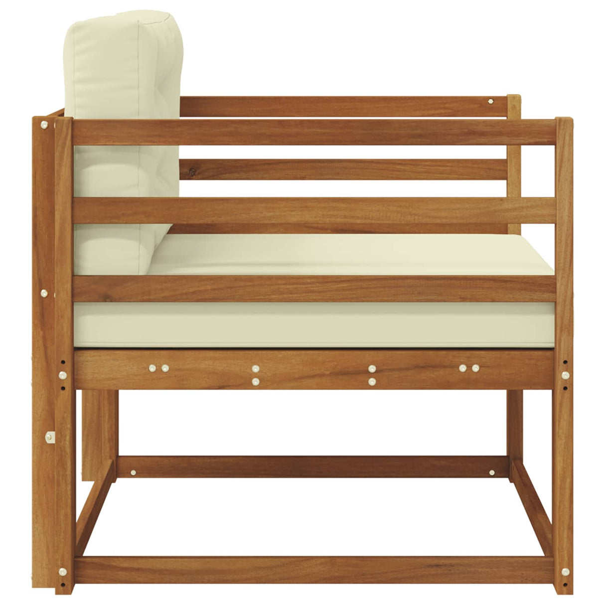 vidaXL Buiten Midden Sofa Massief Acacia Hout Naturel
