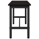 vidaXL Eetbank Zwart Eiken 100 x 32,5 x 48,5 cm