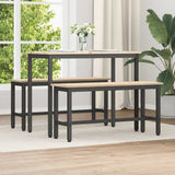 vidaXL Dining Bench Natural 100 x 32.5 x 49 cm Solid Pine Wood