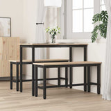 vidaXL Dining Bench Natural 100 x 32.5 x 49 cm Solid Pine Wood