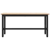 vidaXL Dining Bench Natural 100 x 32.5 x 49 cm Solid Pine Wood
