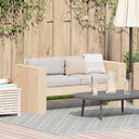 vidaXL Tuin Sofa Naturel 134 x 60 x 62 cm Massief grenenhout