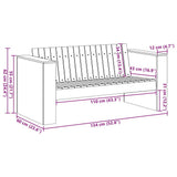 vidaXL Tuin Sofa Naturel 134 x 60 x 62 cm Massief grenenhout