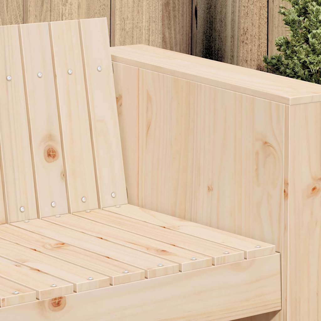 vidaXL Tuin Sofa Naturel 134 x 60 x 62 cm Massief grenenhout