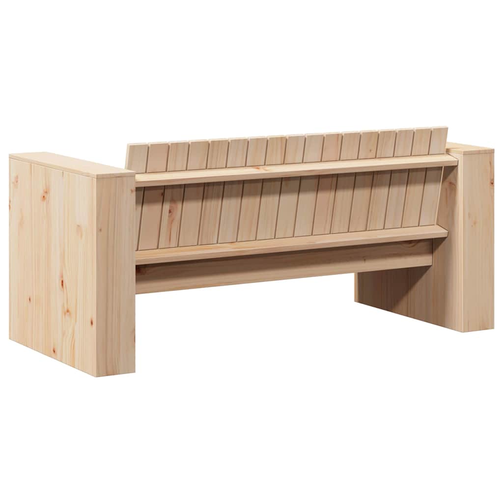 vidaXL Tuin Sofa Naturel 134 x 60 x 62 cm Massief grenenhout
