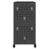vidaXL Gereedschapswagen Zwart 75 x 35 x 73 cm Koudgewalst staal