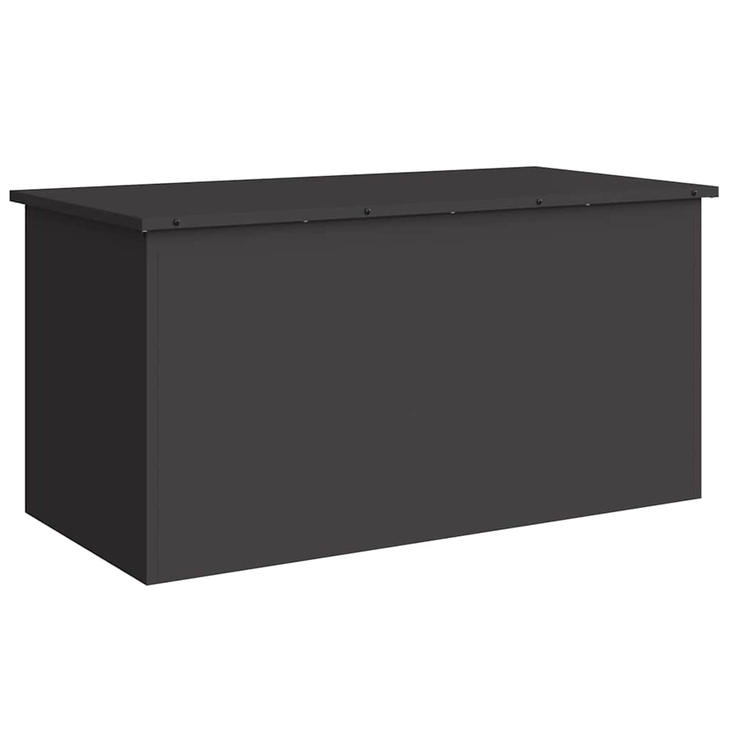 vidaXL Buitopslagdoos Zwart 100 x 50,5 x 50 cm Staal