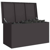 vidaXL Buitopslagdoos Zwart 100 x 50,5 x 50 cm Staal